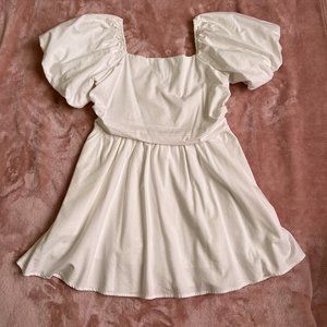 White Petal & Pup Alaya Babydoll Dress in Size L